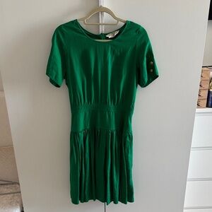 Vintage Valentino Vibrant Green dress